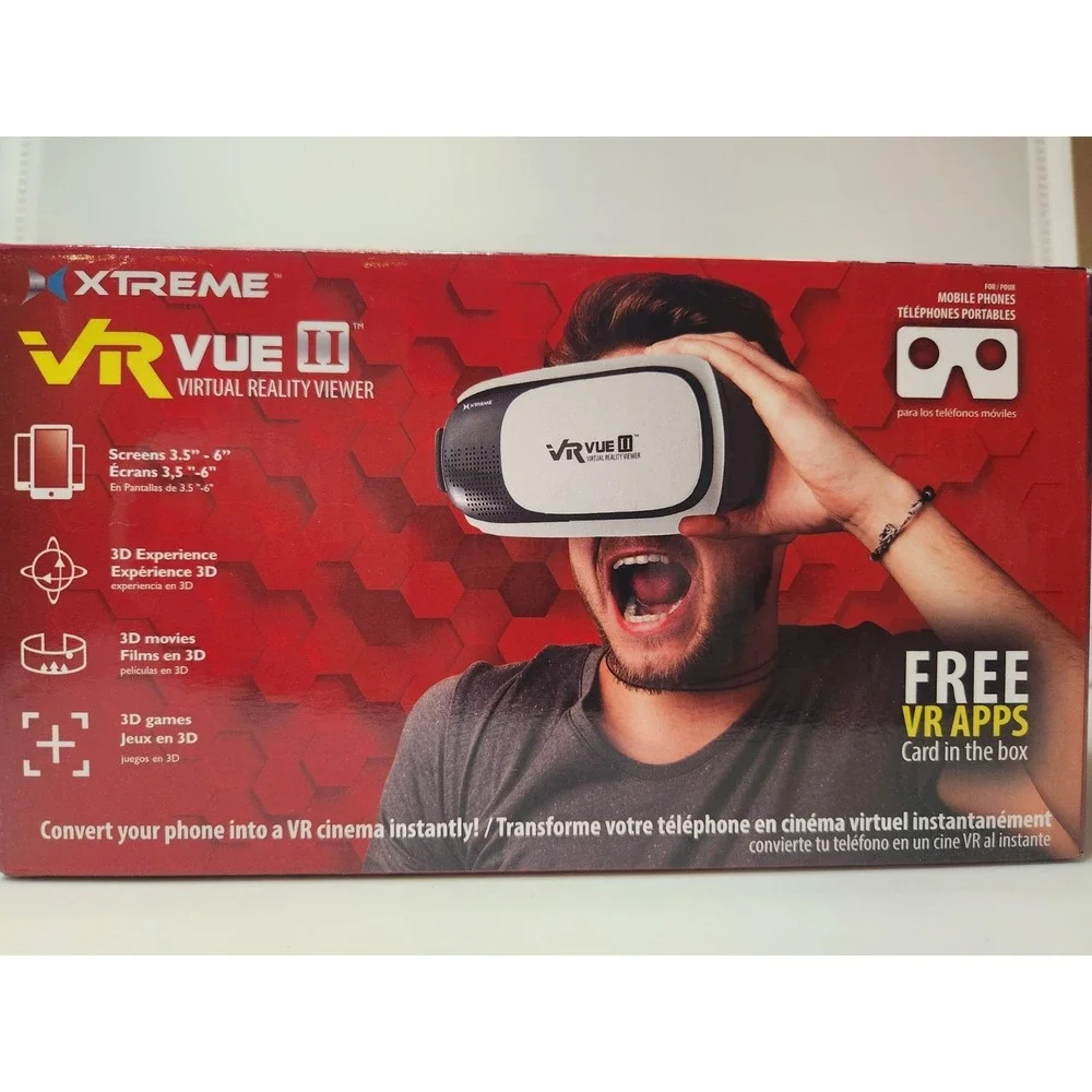 Xtreme VR VUE II Virtual Reality Viewer for Mobile Phones NEW!
